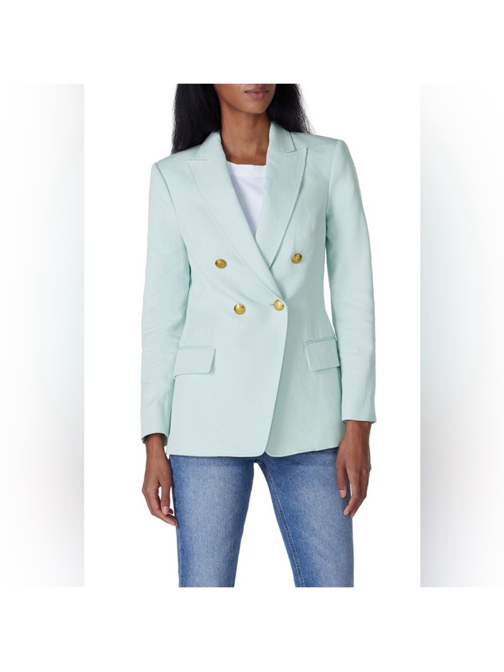 A.L.C Sedgwick Double Breasted Mint Blazer